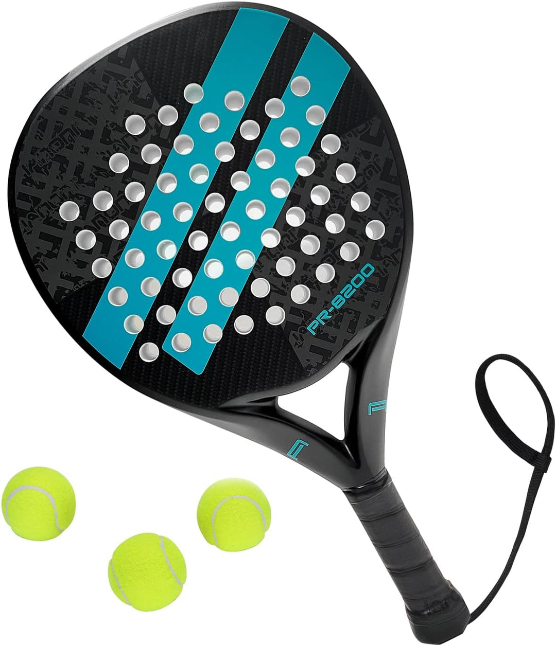 IANONI Padelschläger, Karbonfaser-Oberfläche mit Eva-Memory-Flex-Schaum-Kern, Padel-Tennisschläger E