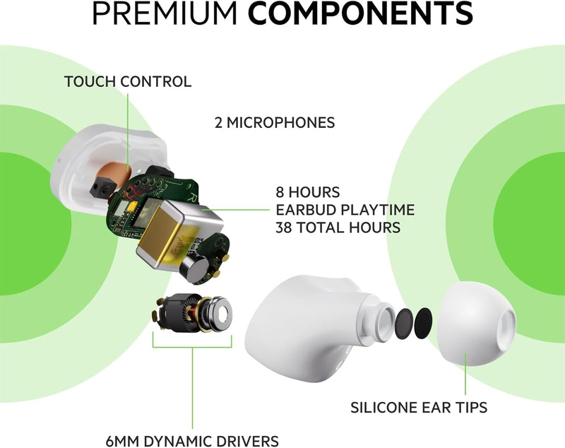 Belkin SOUNDFORM Play True Wireless In-Ear-Kopfhörer, 3 EQ-Voreinstellungen, schweiss-, spritzwasser