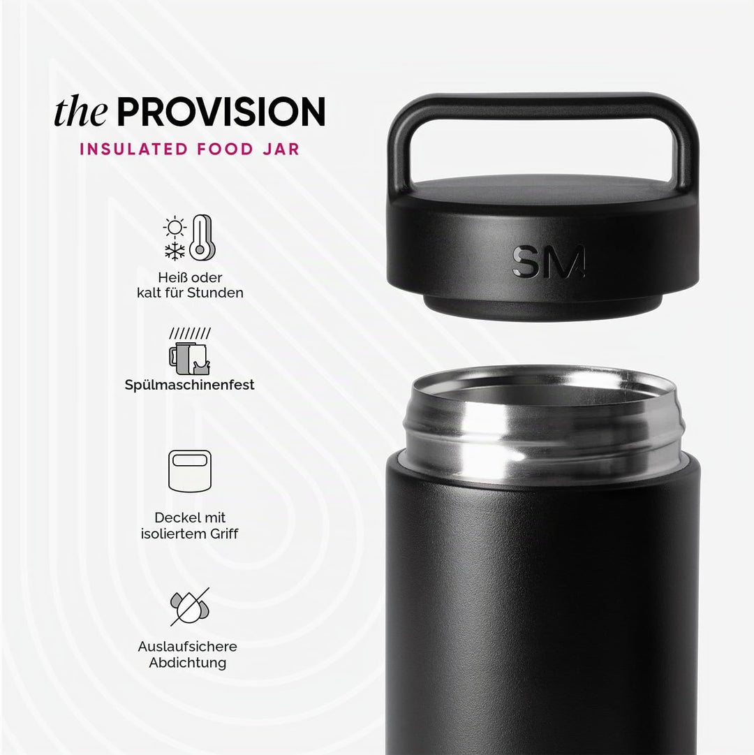 Simple Modern Thermobehälter für Essen | Warmhaltebehälter Edelstahl | Provision | 350ml | Deep Ocea