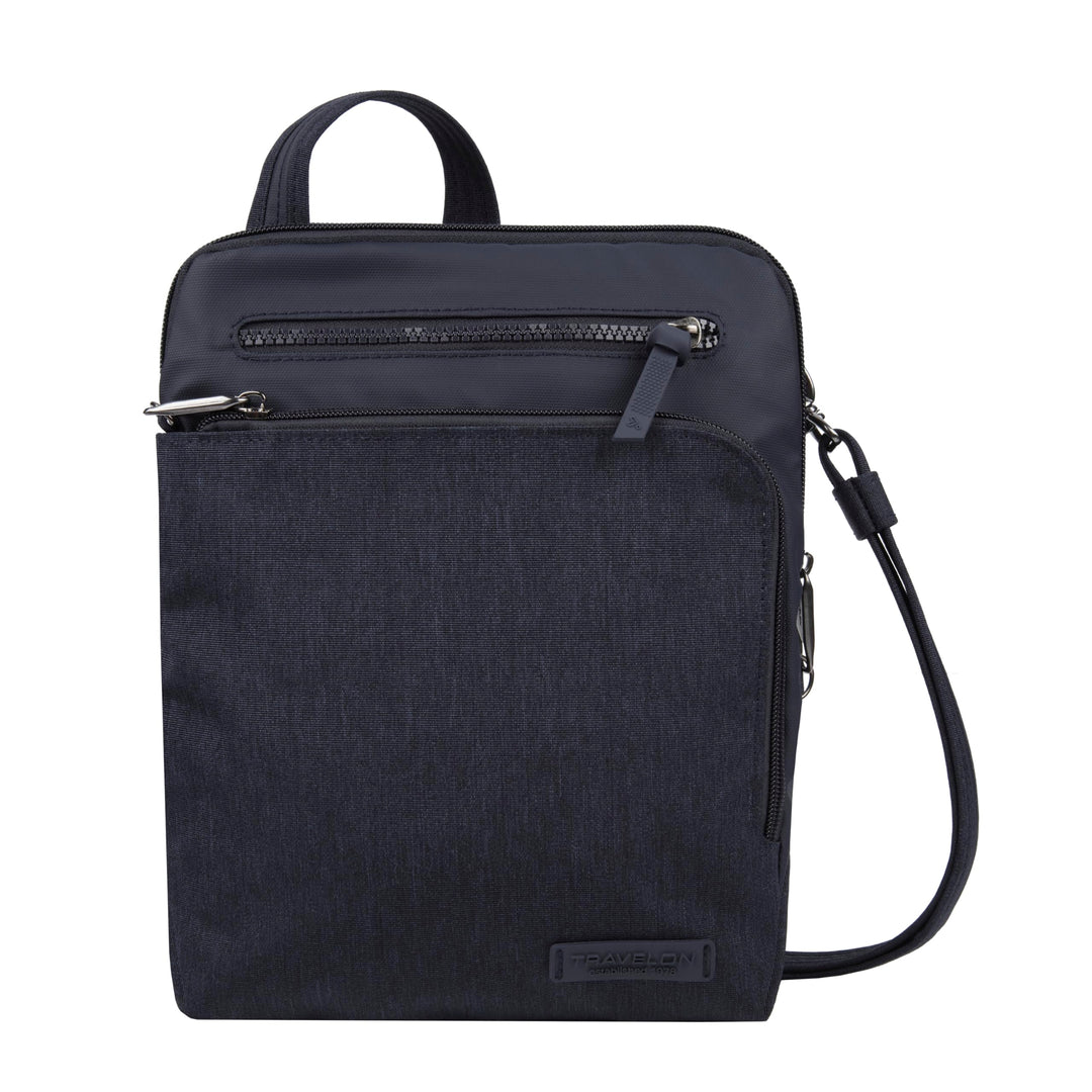 Travelon Unisex Diebstahlschutz Metro Small Crossbody Umhängetasche Einheitsgrösse Marineblau Melier
