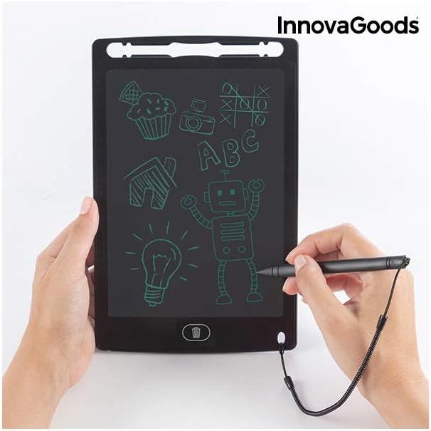 InnovaGoods Magic Drablet LCD-Tablet zum Zeichnen und Schreiben, Schwarz