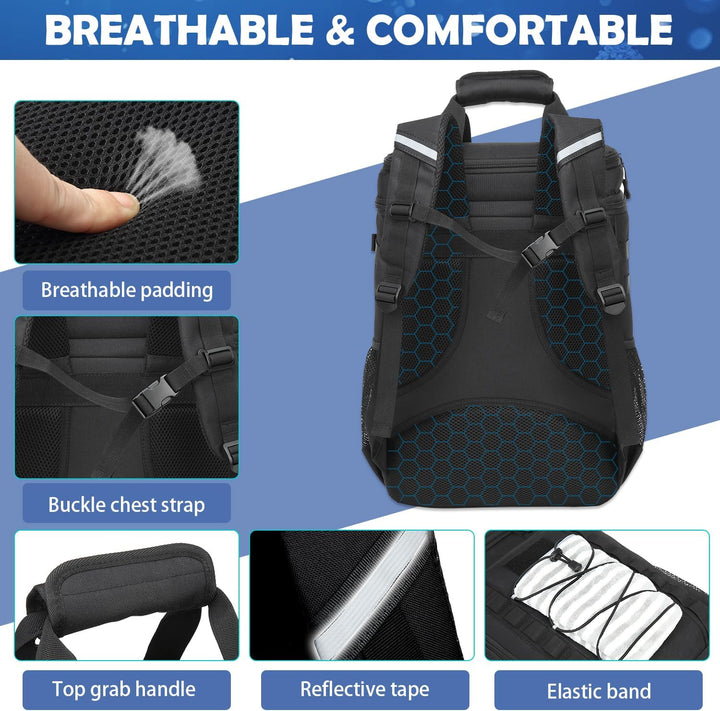 Kühltasche 42 Dosen grosser Kühlrucksack Taktische isolierte Lunchtasche Picknicktasche für Strand,