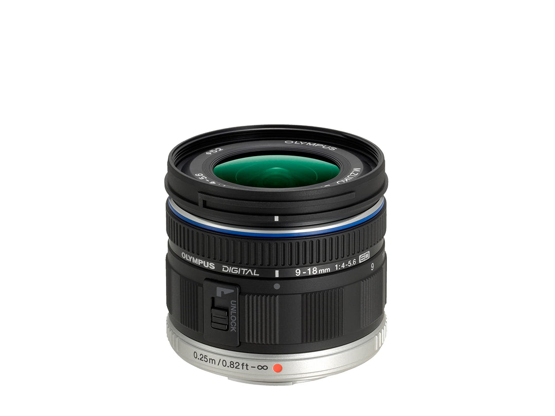 Olympus M.Zuiko Digital ED 9-18mm F4.0-5.6 Objektiv, Weitwinkelzoom, geeignet für alle MFT-Kameras (