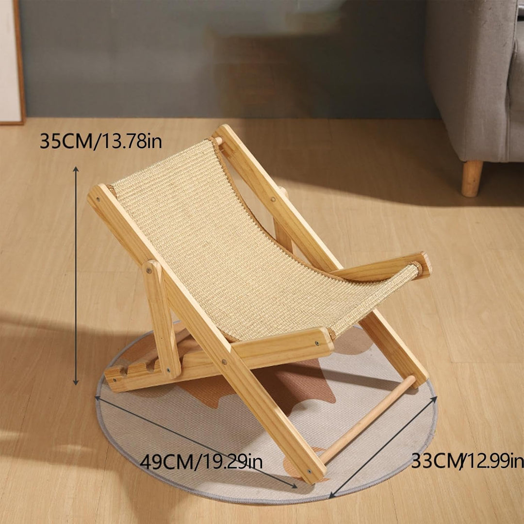 Katzen Hängematte Stuhl | 1/2 Stück Cat Sisal Chair | 4-stufig Höhenverstellbares Katzenhängematte K