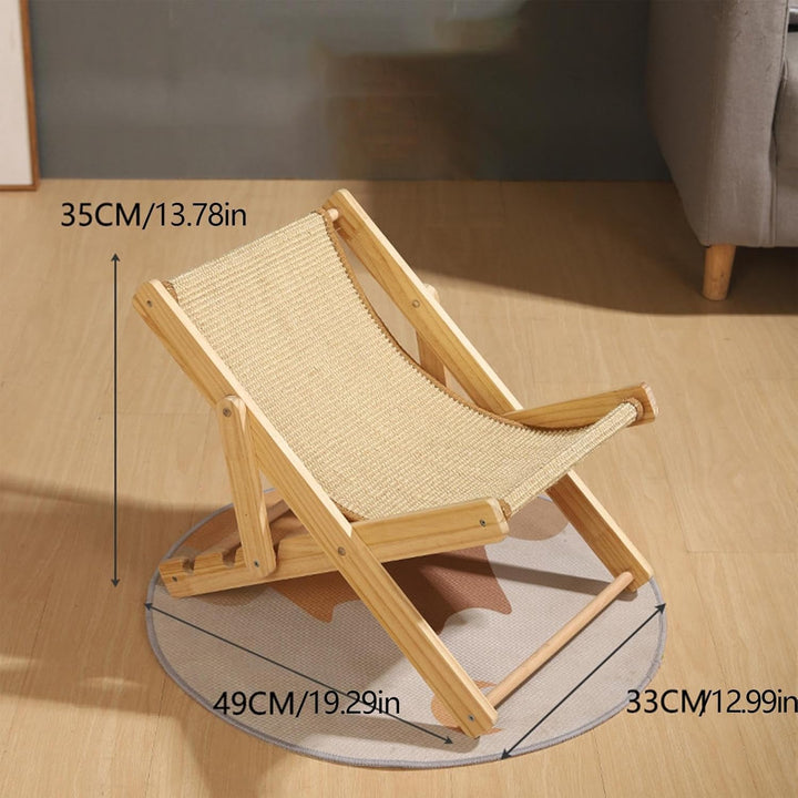 Katzen Hängematte Stuhl | 1/2 Stück Cat Sisal Chair | 4-stufig Höhenverstellbares Katzenhängematte K