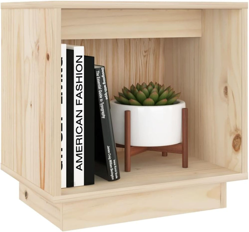 FIRBNUS Bedside Table Nachtkonsole Beistelltisch mit Stauraum Night Stand Nachttisch 40x30x40 cm Mas