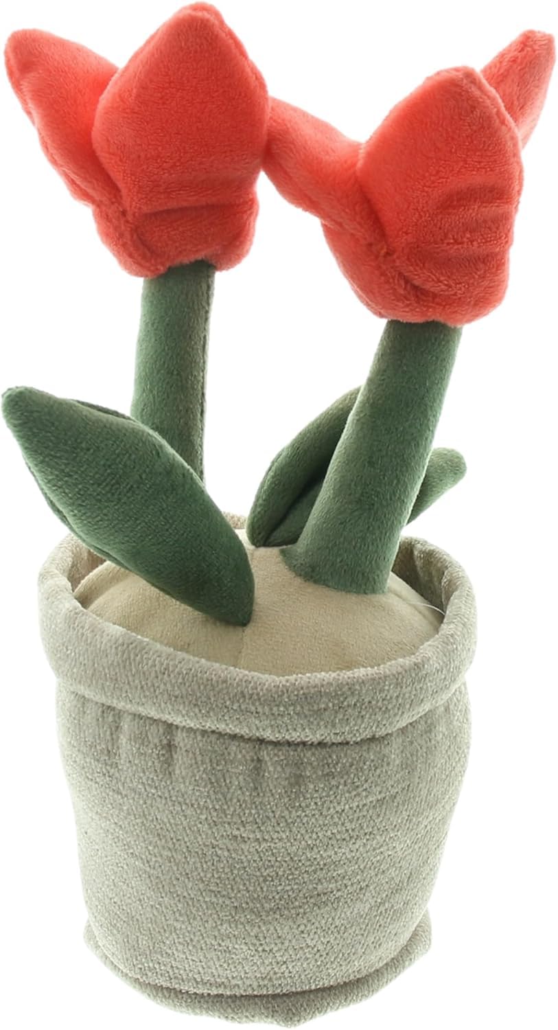 FRANK FLECHTWAREN Türstopper "Tulpen im Topf", 100% Polyester Masse: Ø 8 x 20 cm, Gewicht ca. 500 g