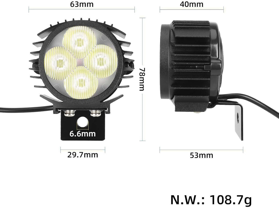 Scheinwerfer für Kukirin G2 Pro/G2 ProDB/G2 Max Elektroroller, Frontlampe, wasserdicht und stossfest