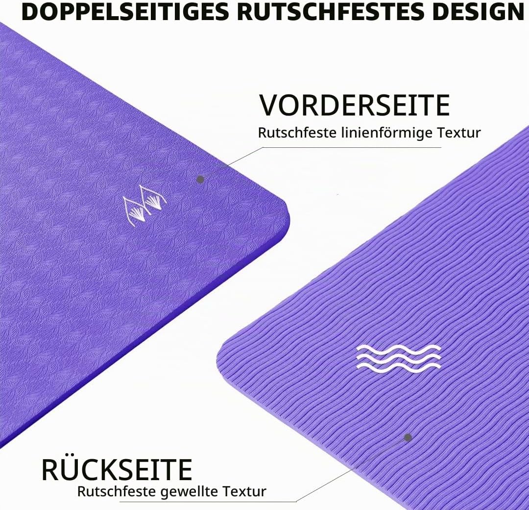 Good Nite Klappbare Yogamatte Rutschfest Tragbare Fitnessmatte Faltbar Leicht Gymnastikmatte Pilates