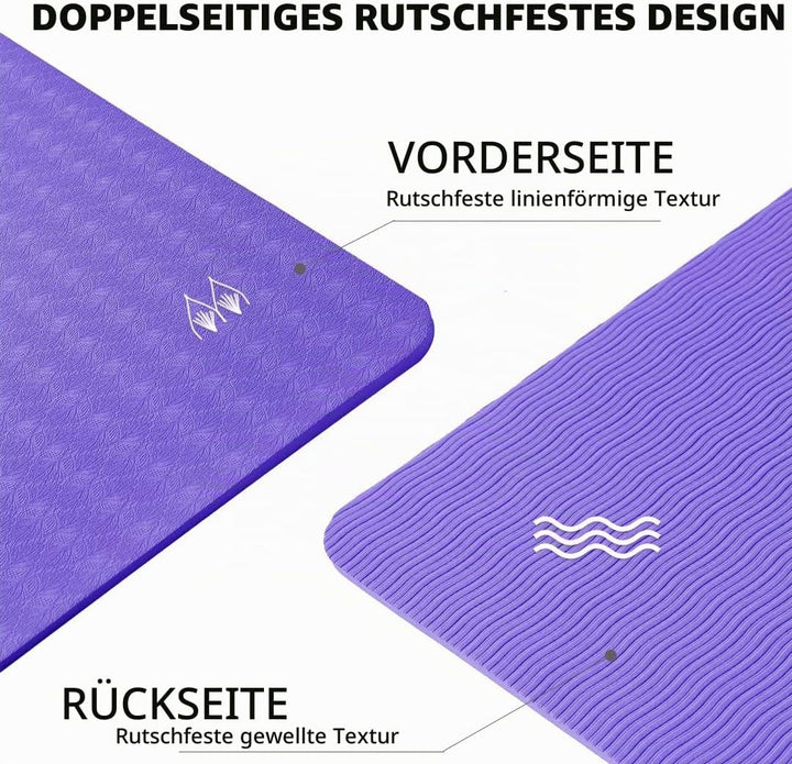 Good Nite Klappbare Yogamatte Rutschfest Tragbare Fitnessmatte Faltbar Leicht Gymnastikmatte Pilates