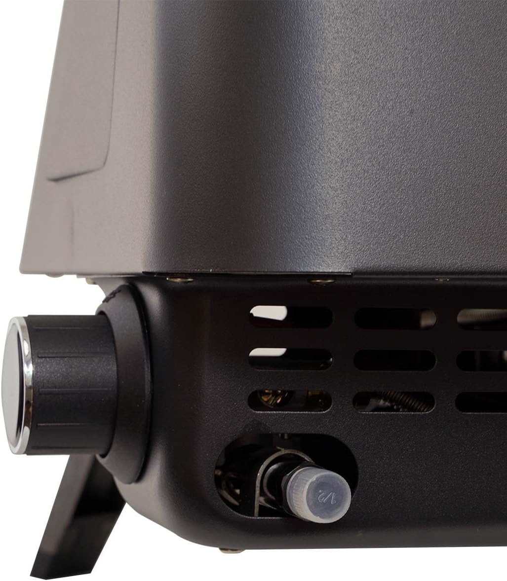 SANTOS Pizzaofen O-160 - inkl. innovativem Pizza-Drehteller & U-Brenner - Pizzastein Ø37cm- 360° Brä