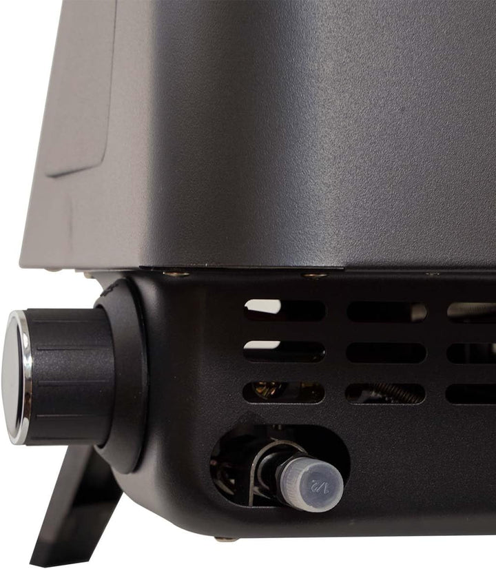 SANTOS Pizzaofen O-160 - inkl. innovativem Pizza-Drehteller & U-Brenner - Pizzastein Ø37cm- 360° Brä