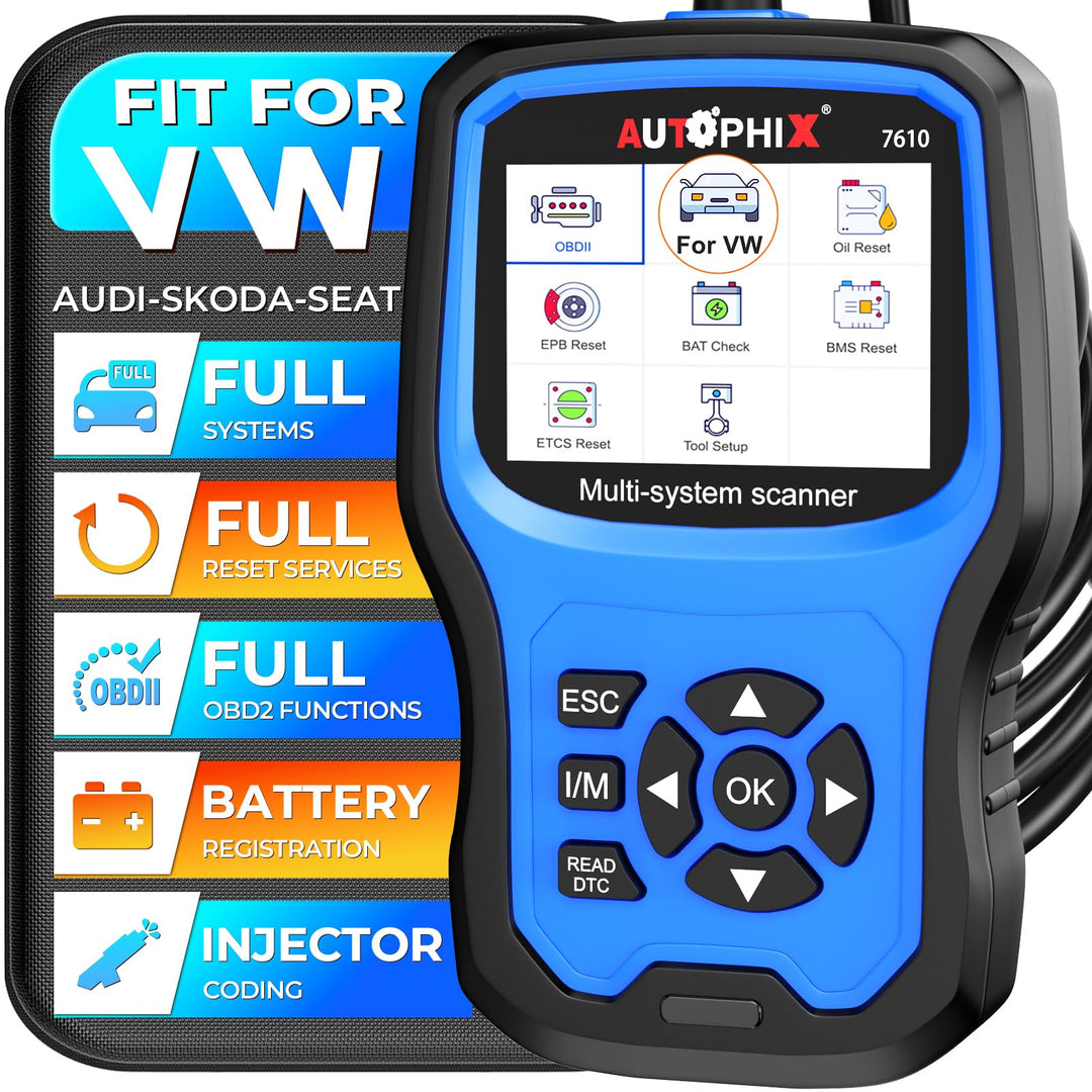 AUTOPHIX 7610 Elite Vollsysteme OBD2 Diagnosegerät Kompatibel mit VW Automotive Full Functions OBD2