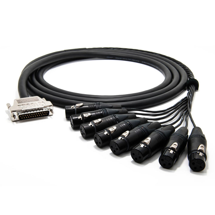 enoaudio Mogami 2932 8 Multicore Analog Kabel Breakout | Gold D-Sub 25 - Neutrik XLR female | HiFi,