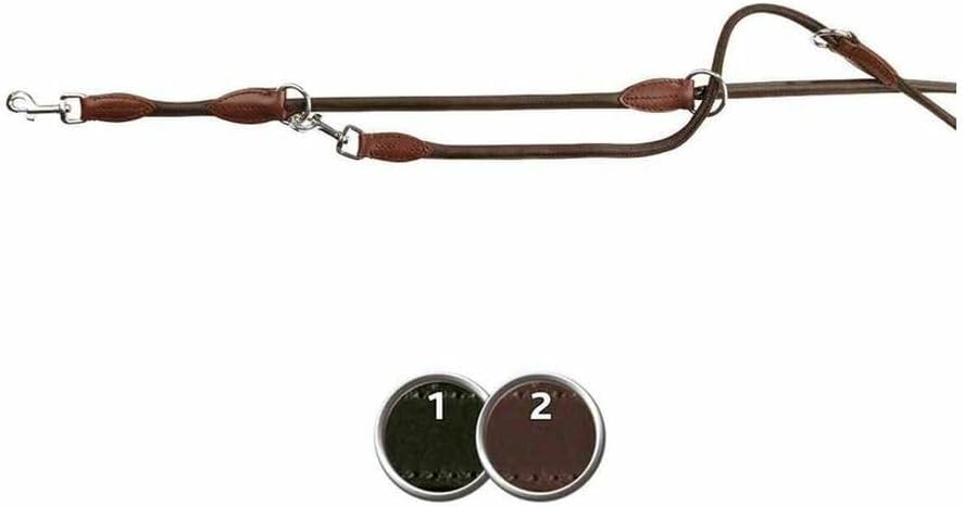 TRIXIE Active V-Leine, rundgen, 2,00 m/ 13 mm, T16332 braun Small/Medium