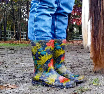 Sloggers Damen Regen- und Gartenstiefel wasserdicht mit Komfort-Innensohle, Midsummer Black, Grösse