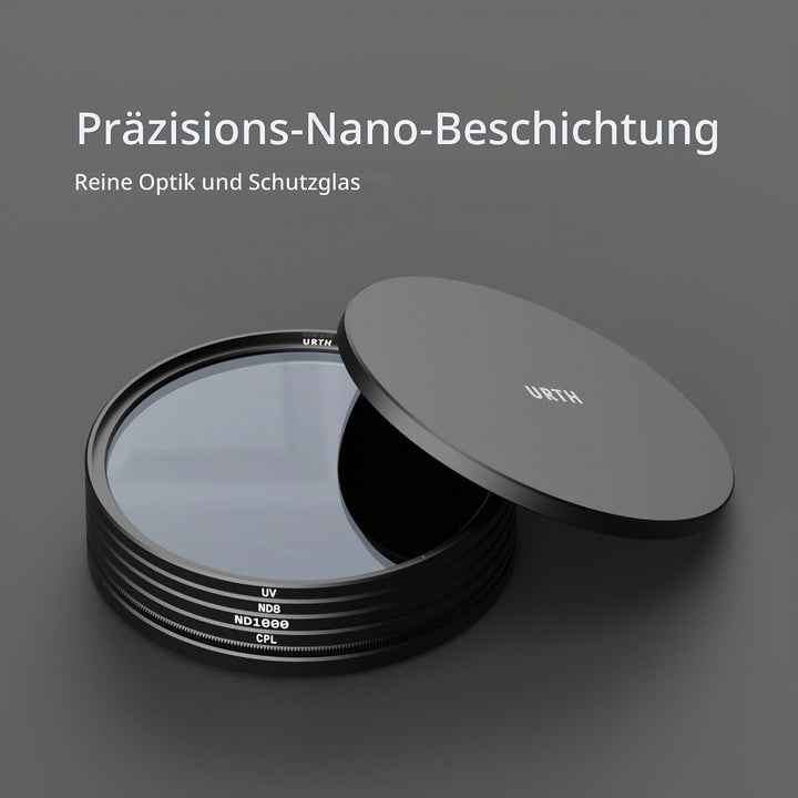 Urth 55mm Magnetisches UV, Polfilter (CPL), ND8, ND1000 Filter Kit (Plus+), 55mm magnetisch