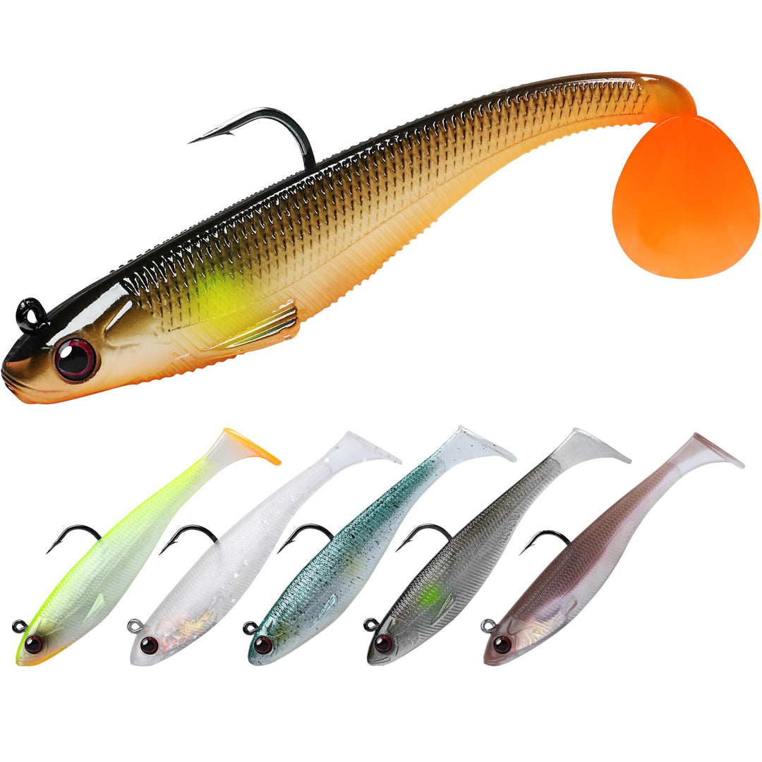 TRUSCEND Gummifische Angelköder für Forelle Zander &amp; Barsch, Kunstköder Angelausrüstung Gummiköder A