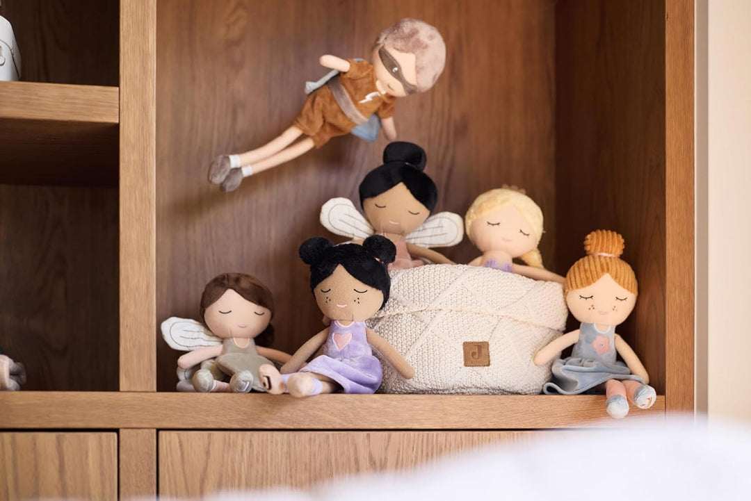 Jollein Stoffpuppe Kuschelpuppe - Mermaid Ella - 100% Polyester - 32x10x6cm - Kuscheltier - Meerjung