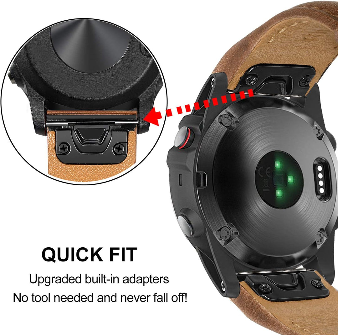 TRUMiRR Ersatz für Garmin Instinct 2 E 3 Solar 45mm/Fenix 7 Sapphire Solar/6 Pro/5 Plus/Tactix 8 47m