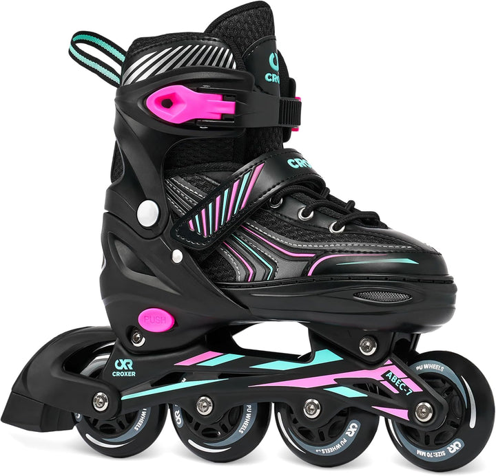 3in1 Inline Skates Inliner Triskates Rollschuhe Optima Black/Mint verstellbar 35-38 (21cm-23cm) Mint