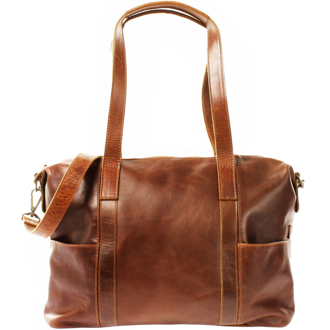 LECONI Shopper Vintage-Look Damen Henkeltasche Schultertasche Echt-Leder Natur Damentasche Ledertasc