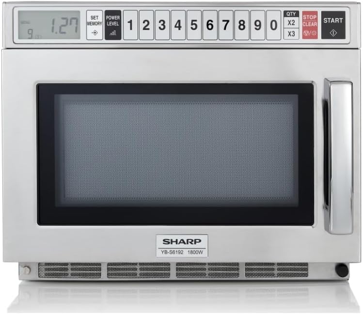 Sharp YB-S6192AE Mikrowelle Edelstahl 1800 W