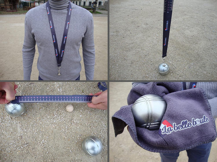 La Belle Boule | Set für Boccia-Kugeln, magnetisch, mit Mikrofasertuch – Zubehör für Amateure und We