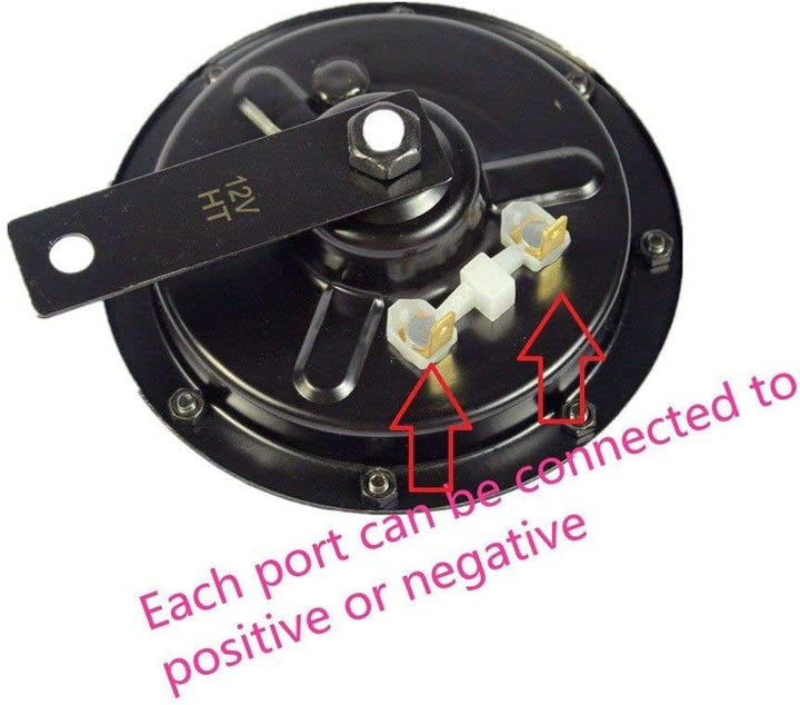 Car Horn Autohupe12V Disc Typ Auto Hupe Super laut High und Low Twin Horn Kit Metall lufthupe mit Ha