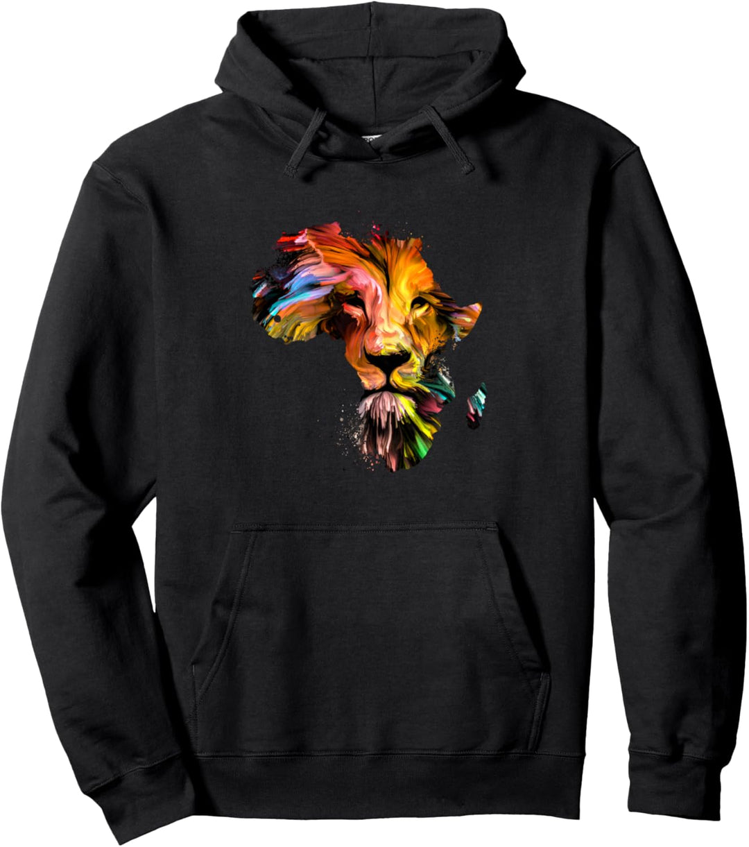 Afrika Loewe Silhouette | Safari Kleidung Africa Afrika Löwe Pullover Hoodie