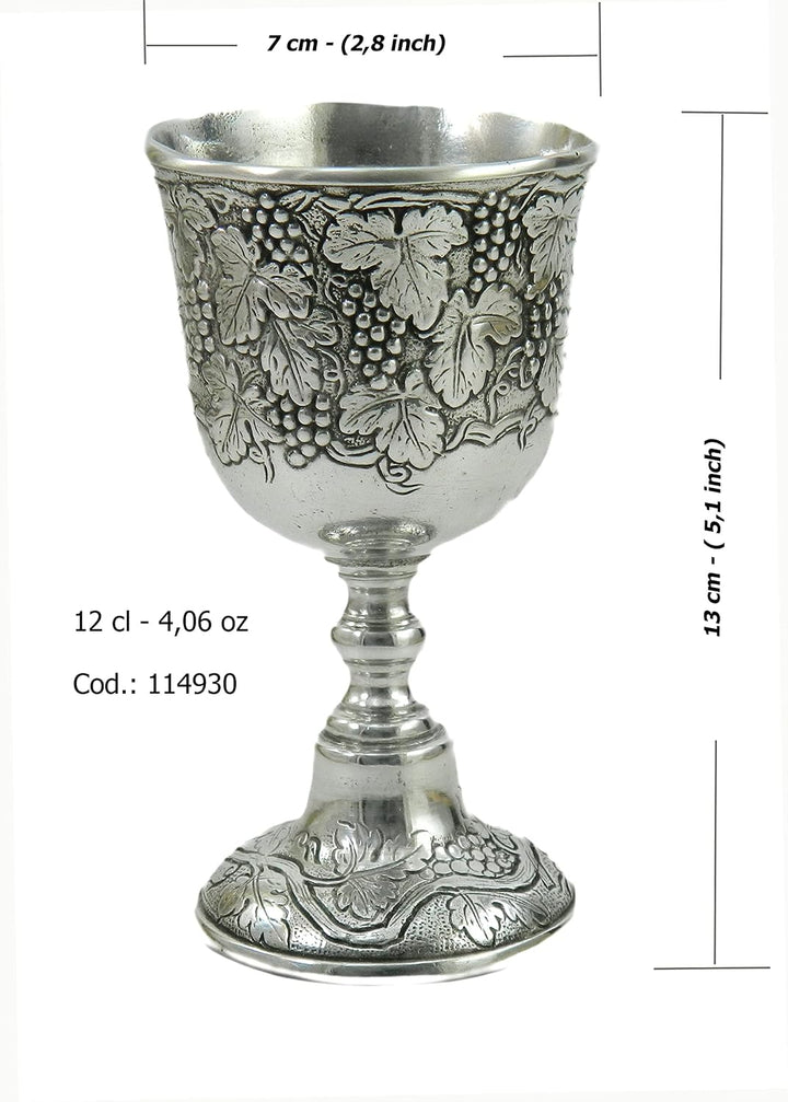 Cavagnini Italien - nein. 2 - Zinnbecher - elegante Handarbeit - alte Tradition