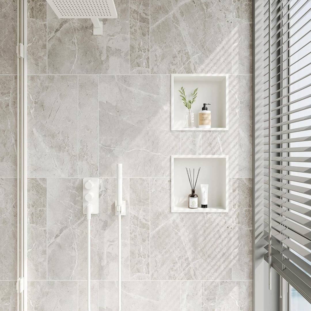 Neodrain Wandnische Dusche Edelstahl Eingebettete Duschnische Einzelregal Lagerung für Badezimmer 30
