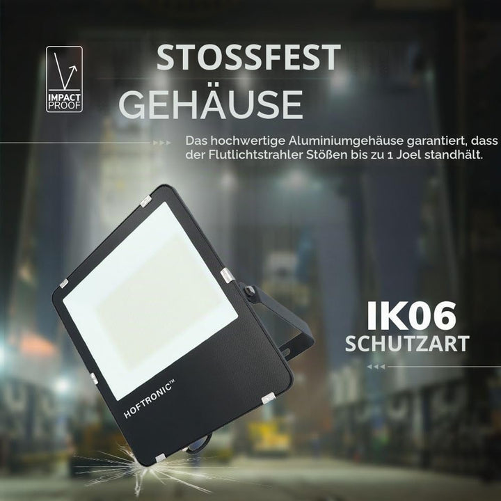 HOFTRONIC - LED Strahler Aussen 150W 24000 Lumen 160lm/W 6400K Kaltweiss LED Flutlicht Aussenleuchte