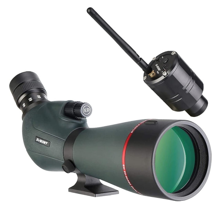 Svbony SV406P 80ED Spektiv mit 2MP WiFi Kamera, Dual Fokus, Austauschbares 1,25 Zoll Astronomie Okul