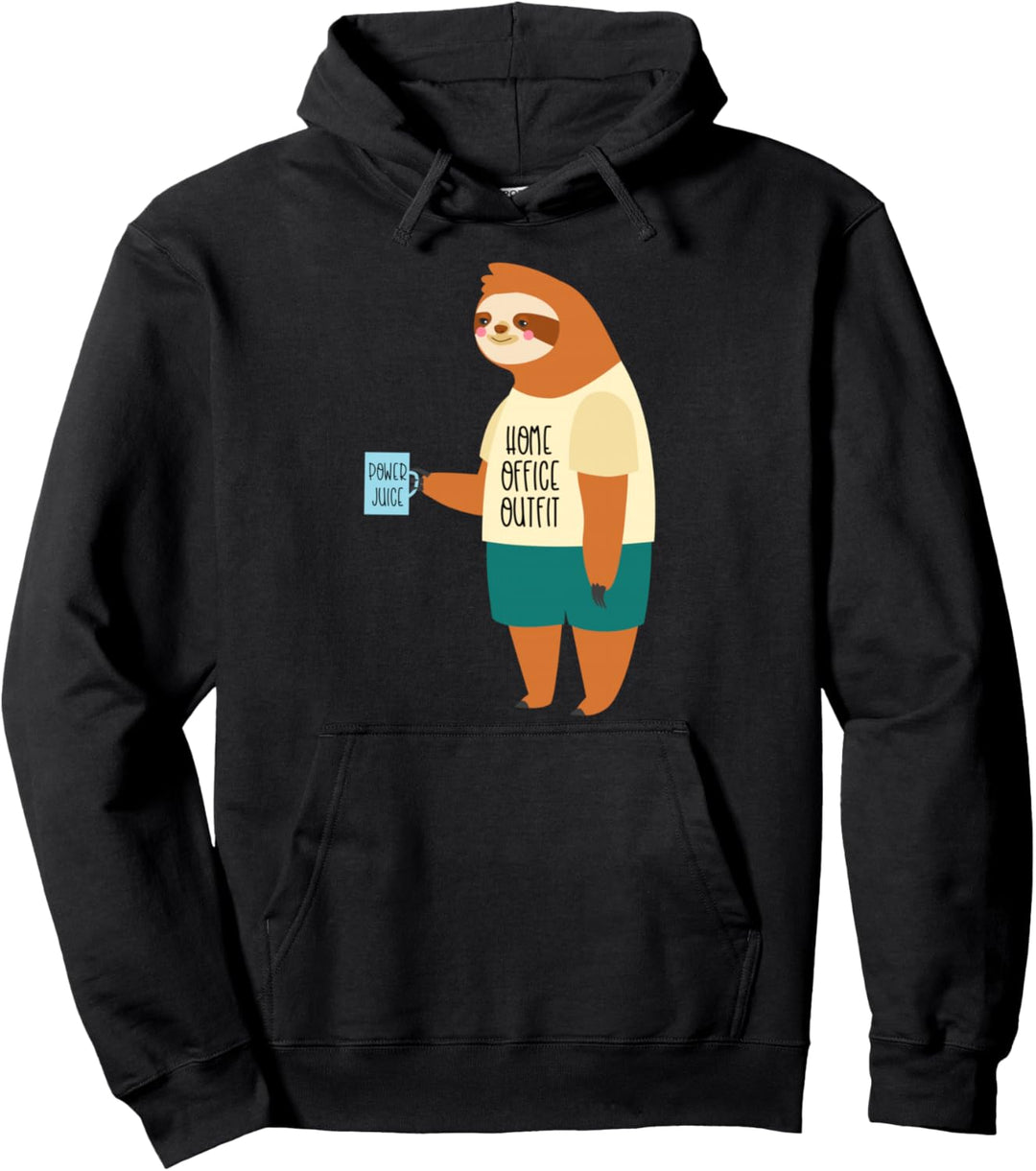 Lustiges Faultier Homeoffice Outfit Geschenk Quarantäne Büro Pullover Hoodie
