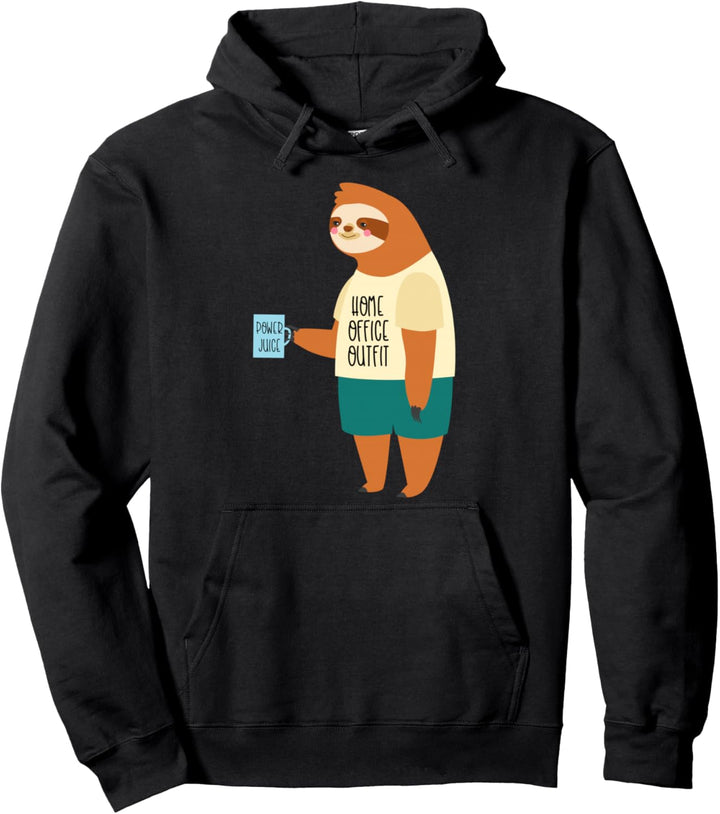 Lustiges Faultier Homeoffice Outfit Geschenk Quarantäne Büro Pullover Hoodie