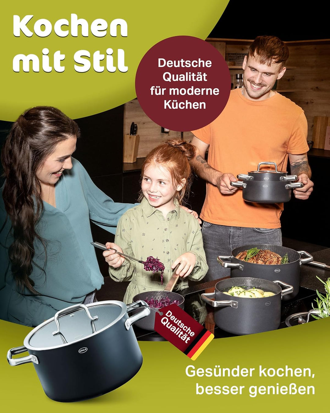RÖSLE EBONIC ProNero Topfset 5tlg