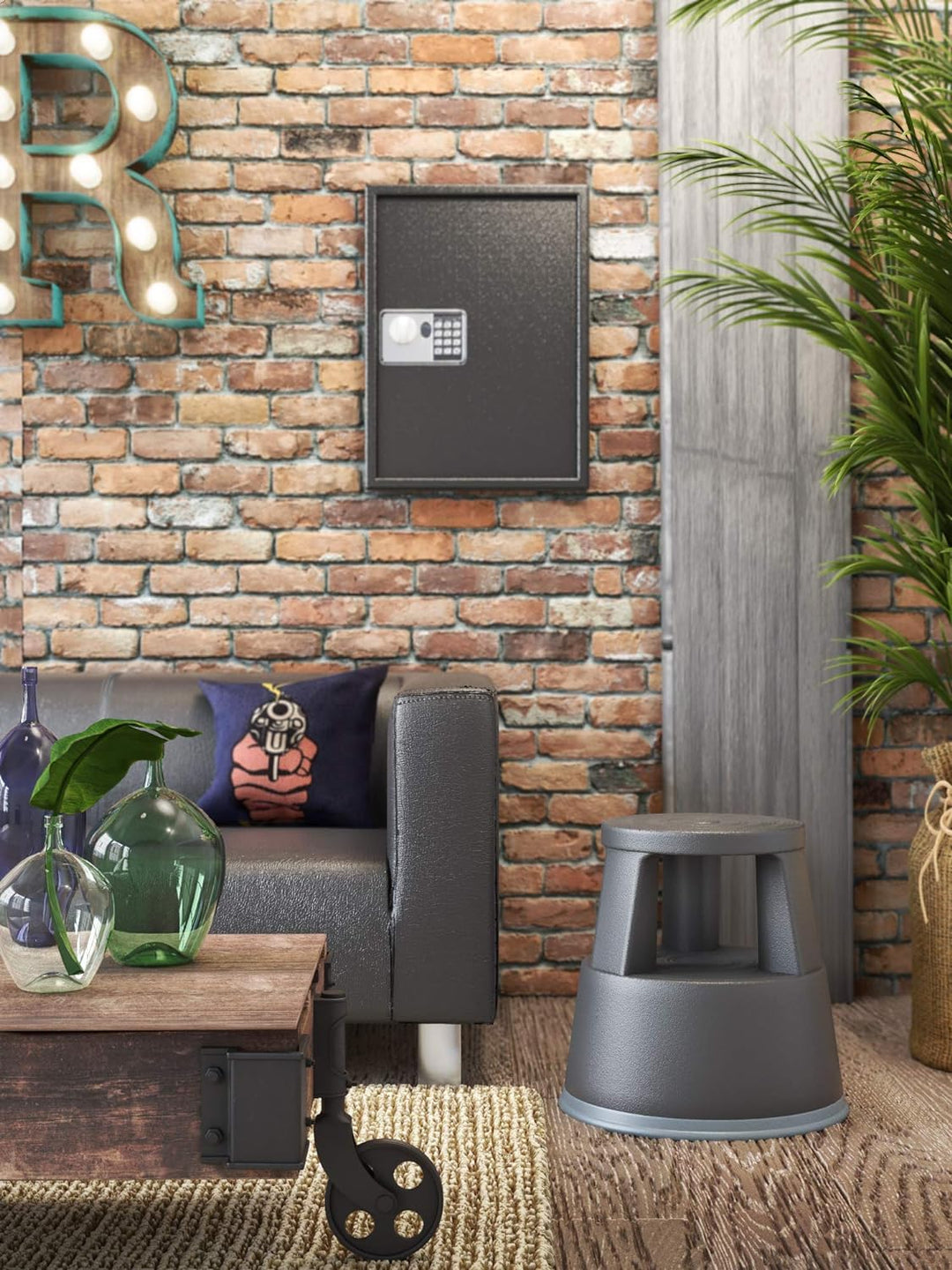 Unbekannt Pavo 8002719 Schlüssel Kasten/Schrank/Tresor, 150 Haken mit seitlichem Schlüsseleinwurf, m