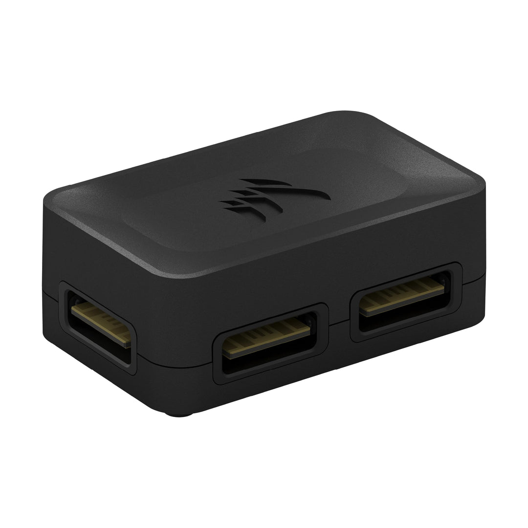 Corsair iCUE LINK 4-Wege-Signalverteiler - Für Benutzerdefinierte Kühlungs-Setups - Magnetische Befe