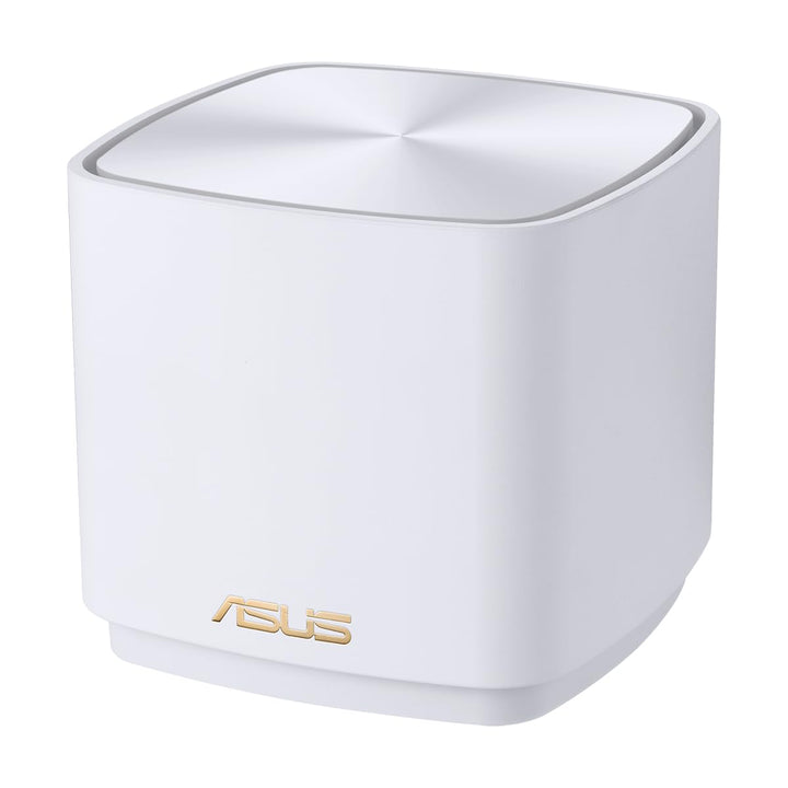 Asus Ai Mesh AX-WLAN System ZenWiFi XD4 Weiss kombinierbarer Router (1er Pack, AX1800 WiFi 6, 2x Gig