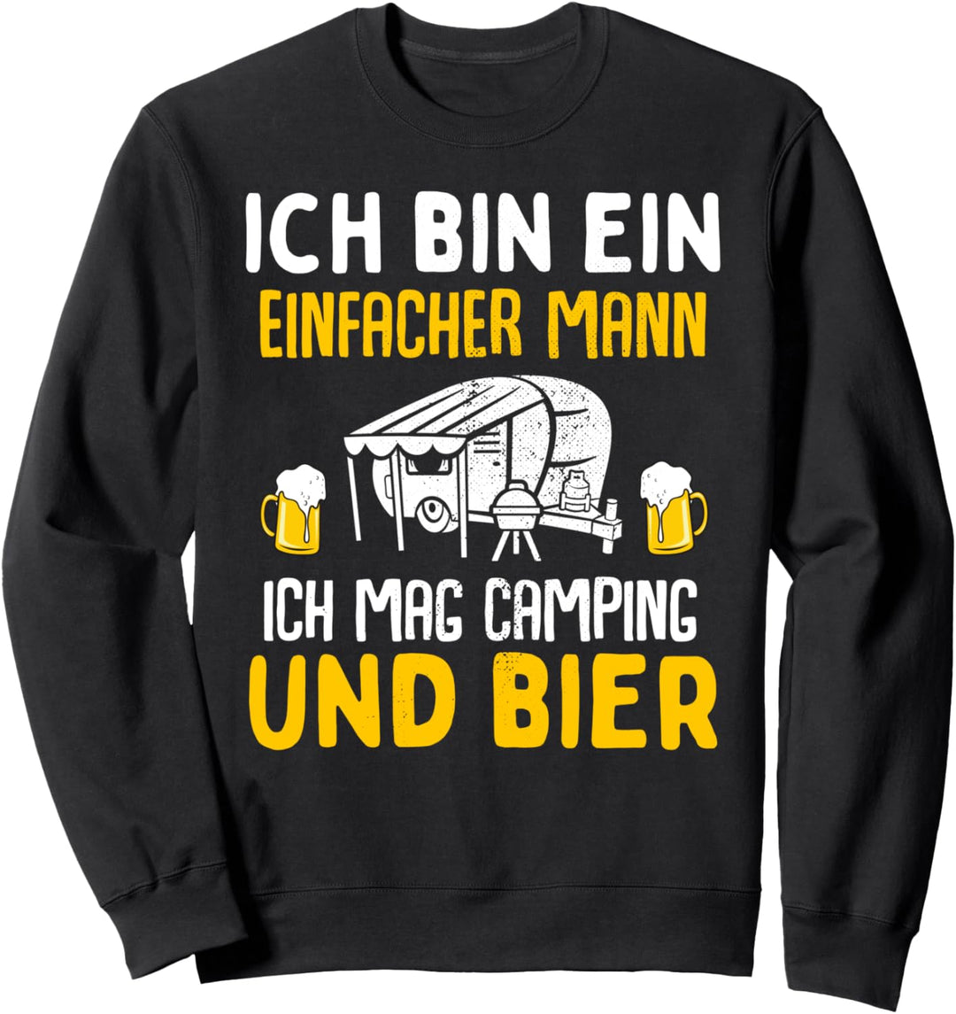 Camper Männer Geschenk Wohnmobilfans Wohnmobil Caravan Grill Sweatshirt