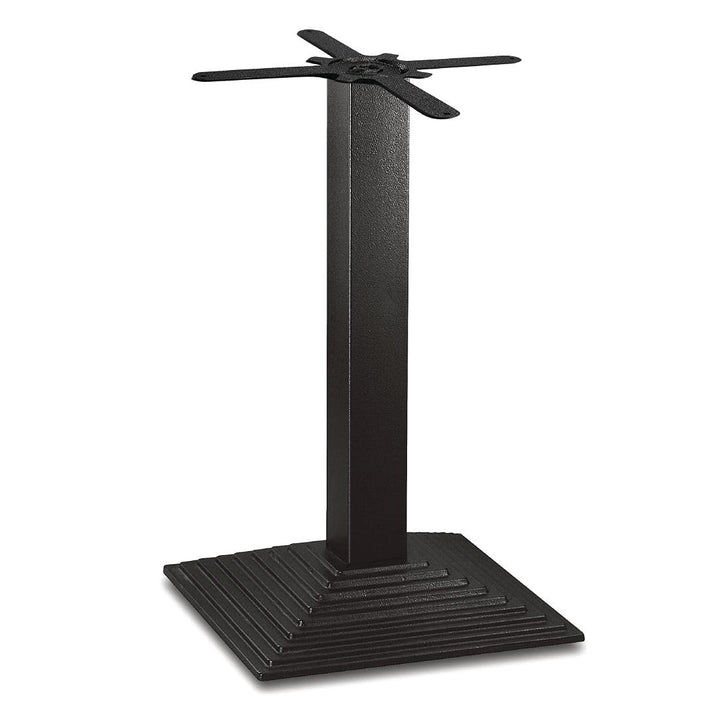 Bolero Gusseiserner quadratischer Tischfuss, schwarz, Abmessungen: 720(H)x 425(B)mm, Cafés Restauran