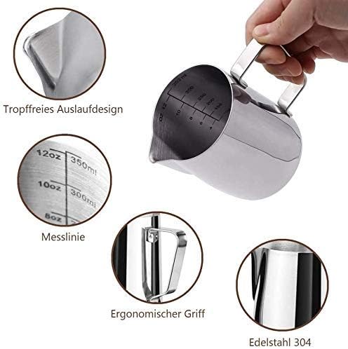 KYONANO Espresso Tamper 51 mm, Barista Set Mit Kaffee Tamper Aus Edelstahl und Echtholzgriff, Tamper