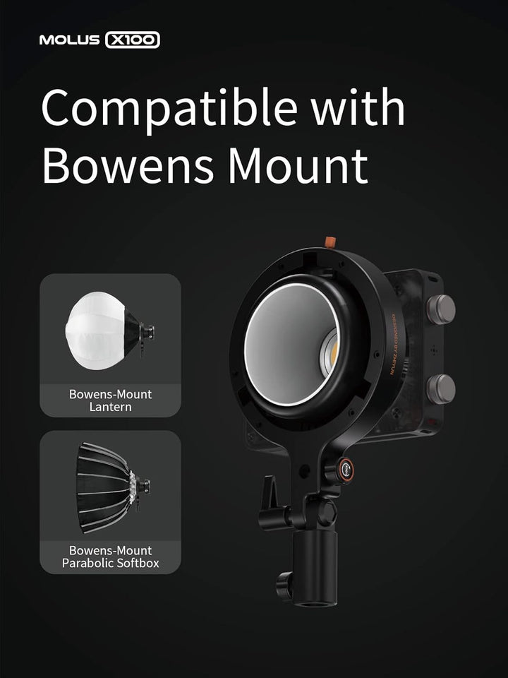 Zhiyun MOLUS X100 Combo LED Videoleuchte 100W Einstellbare 2700K-6500K LED Studio Dauerbeleuchtung U