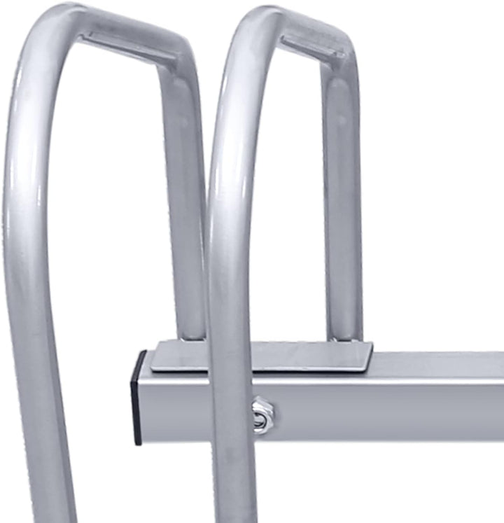 Yakimz Fahrradständer für 5 Fahrräder, 35-55 mm Reifenbreite, Mehrfachständer Aufstellständer Bodenp