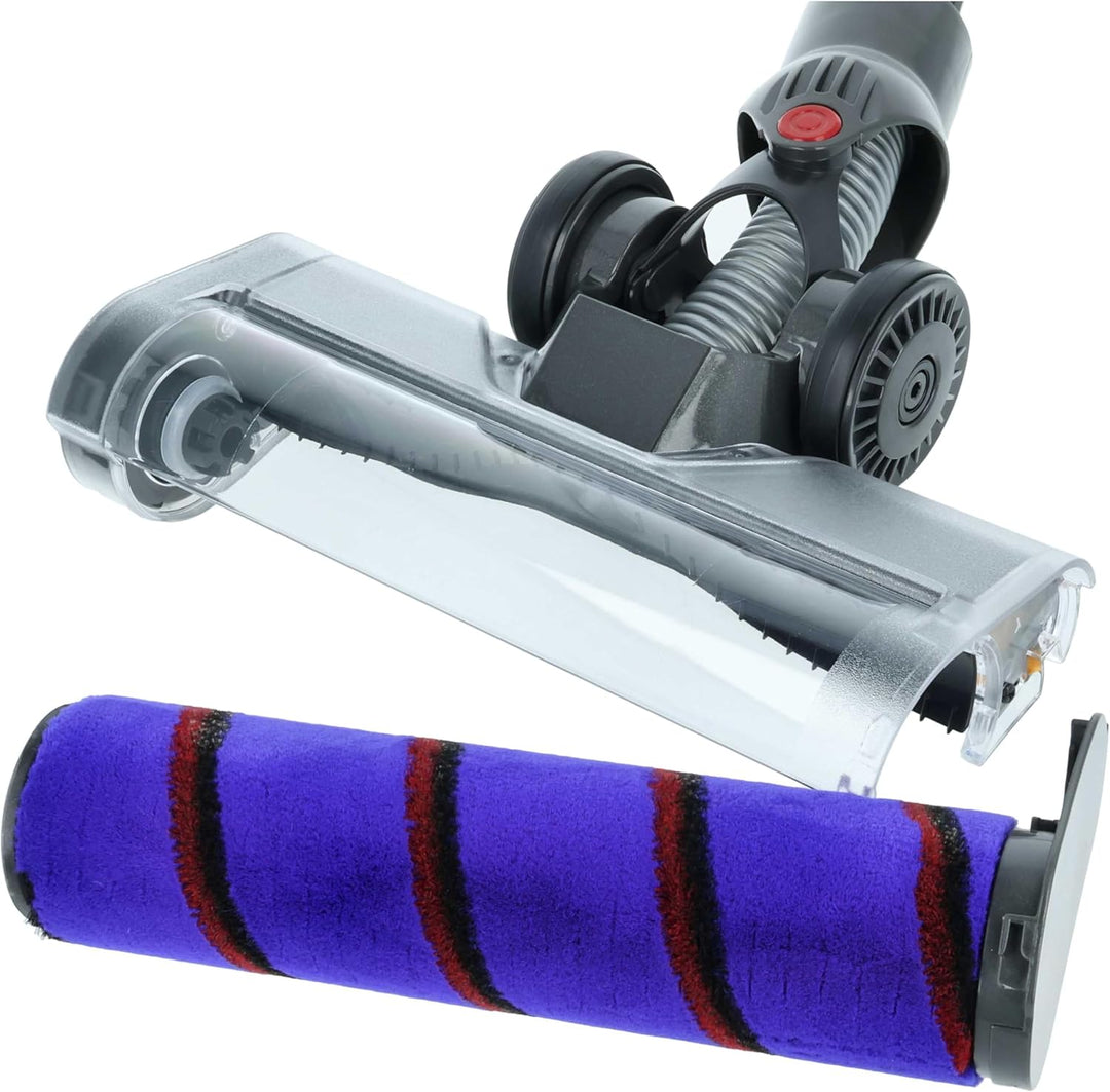vhbw Bodendüse Softbürste für Harte Fussböden kompatibel mit Dyson V7, V8, V15 Detect Complete Staub