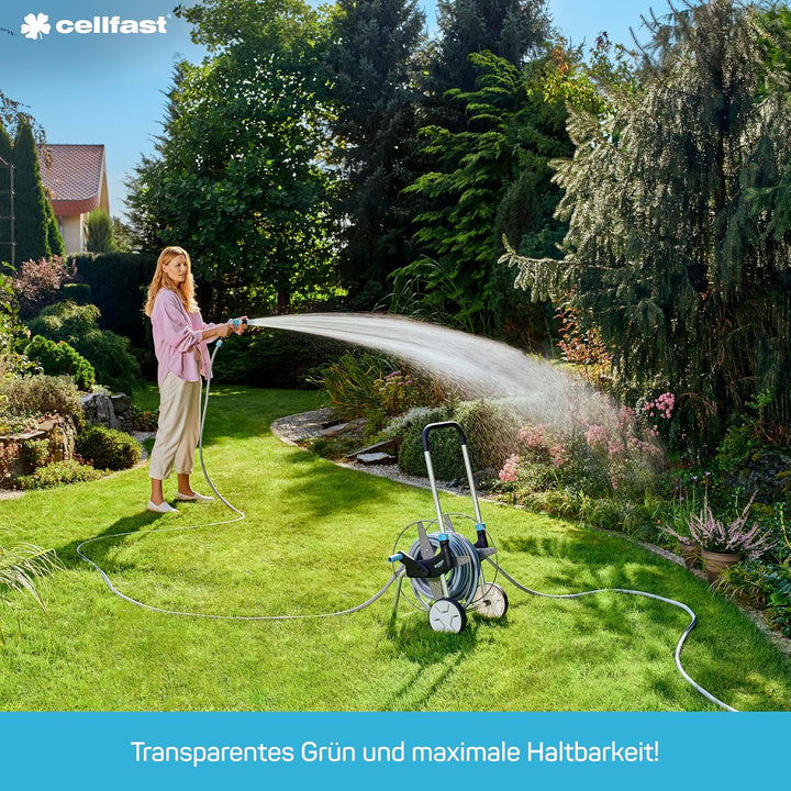 Cellfast Gartenschlauch ECONOMIC Elastisch und flexibel 3-lagiger Wasserschlauch aus Polyesterkreuzg