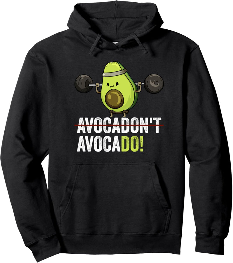 Fitness Gewichtheben Gym Vegan Avocado Workout Pullover Hoodie