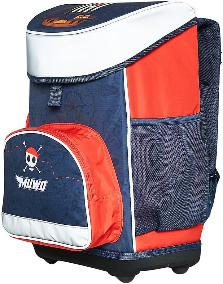 MUWO Kinder Schulranzen Set 5tlg. ergonomischer Leichter Schulrucksack mit Sporttasche, Turnbeutel,