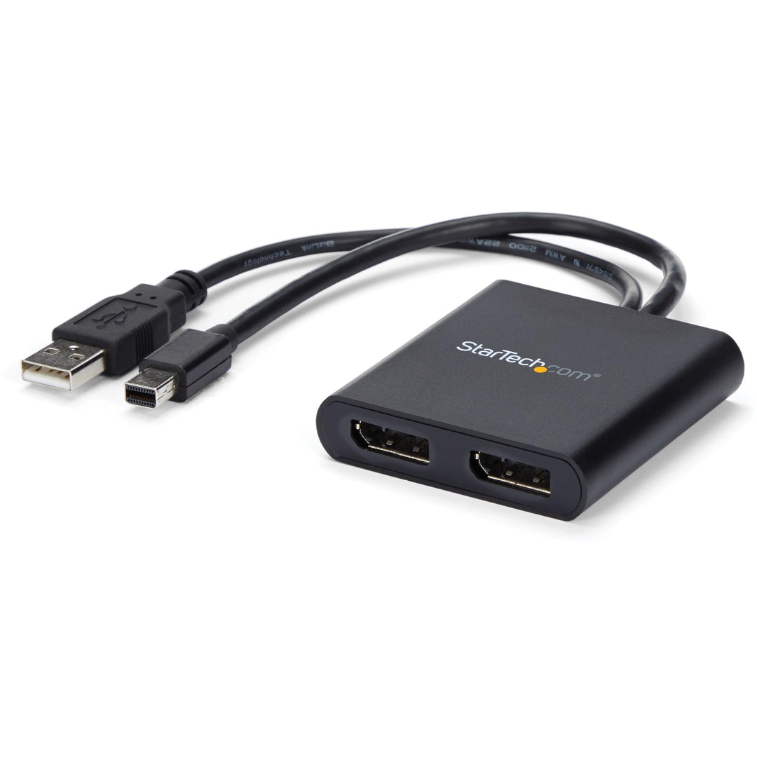 StarTech.com 2 Port Multi Monitor Adapter - Mini DisplayPort auf 2x DisplayPort MST Hub - Zweimal 4K
